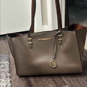 Anne Klein Brown Leather Tote